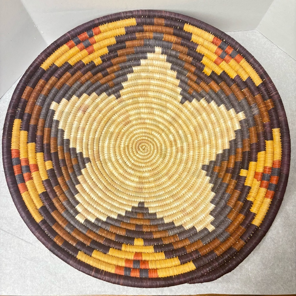 Handmade Decorative Basket From Ethiopia